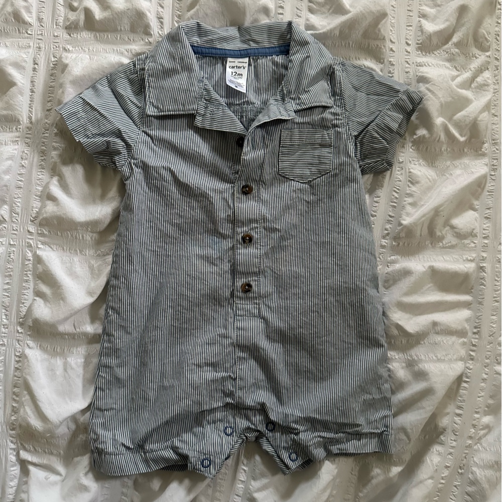 Carters Nautical Baby Boy Outfit Size 12 Months